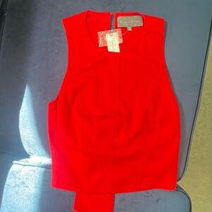 Anthropologie Hot Pink Sleeveless Top